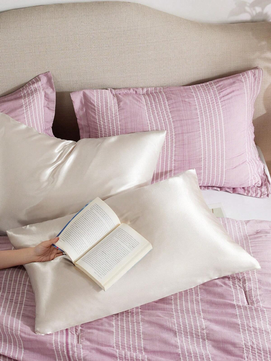 Bedsure Satin Pillowcase - Set Of 2, Similar To Silk Pillow Cases, Silky & Soft Satin Pillow Case Covers, Gift For Graduation/Back To School, College Dorm/Apartment Essentials, For Room Home Bedroom Decor, Dorm Decor, Fall Decor