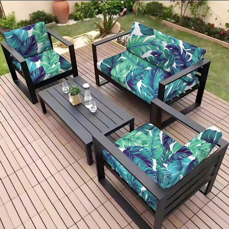 1pc Printed Garden Elastic Sofa Cushion Cover, Outdoor Cushion Cover, Sofa Cover, Sofa Seat Cover, Flexible Chair Cushion Cover, Patio Furniture Protector